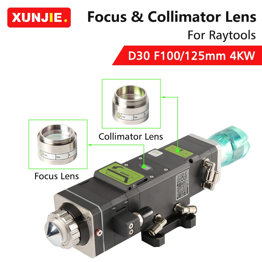 Imagem -06 - Fiber Laser Focando Colimador Lente Titular para Raytools Laser Cabeça de Corte D30 F100 F125 mm 4000w Bt240 Bt240s