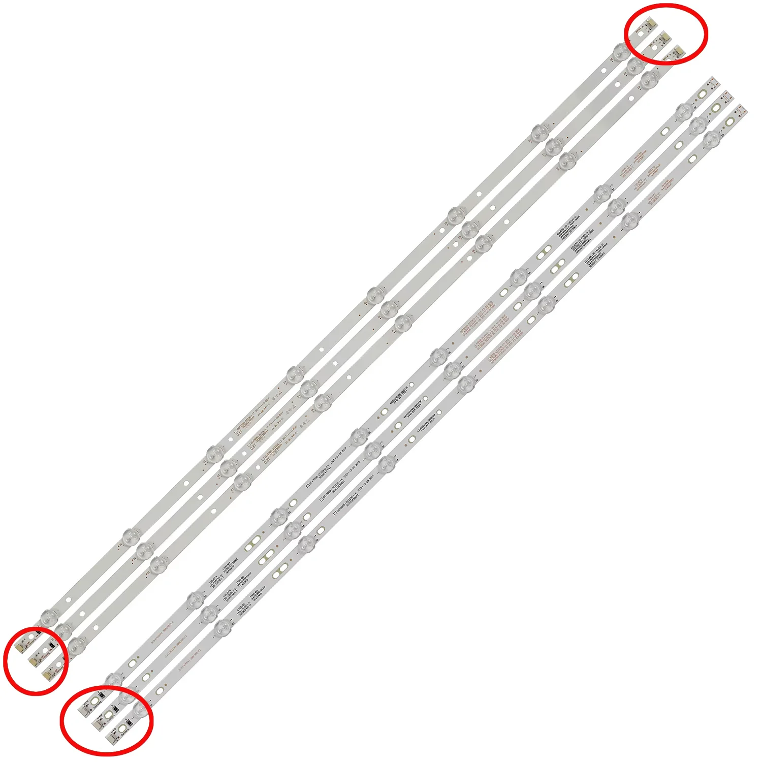 3pcs/set LED backlight strip for UE43J5202 UE43J5272 GC43D08-ZC22AG-13 14 15 17 23 HV430FHD-NLA 303GC430044 303GC430043
