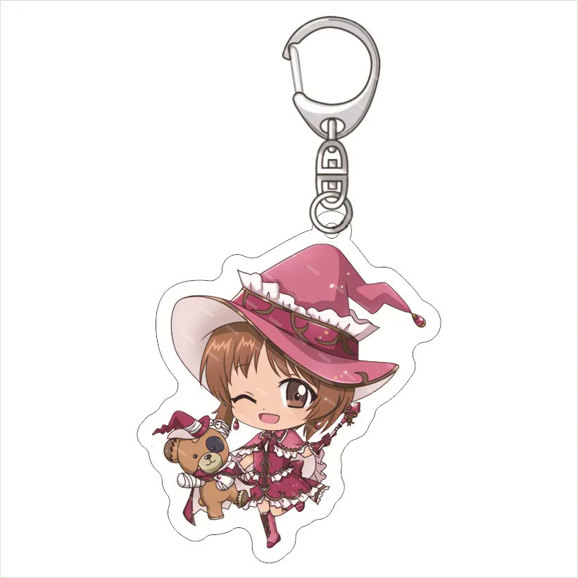 Anime GIRLS und PANZER Figure Isuzu Hana saori takebe Nishizumi Miho Acrylic Key Ring Kawaii Bag Accessories Key Chains 6CM