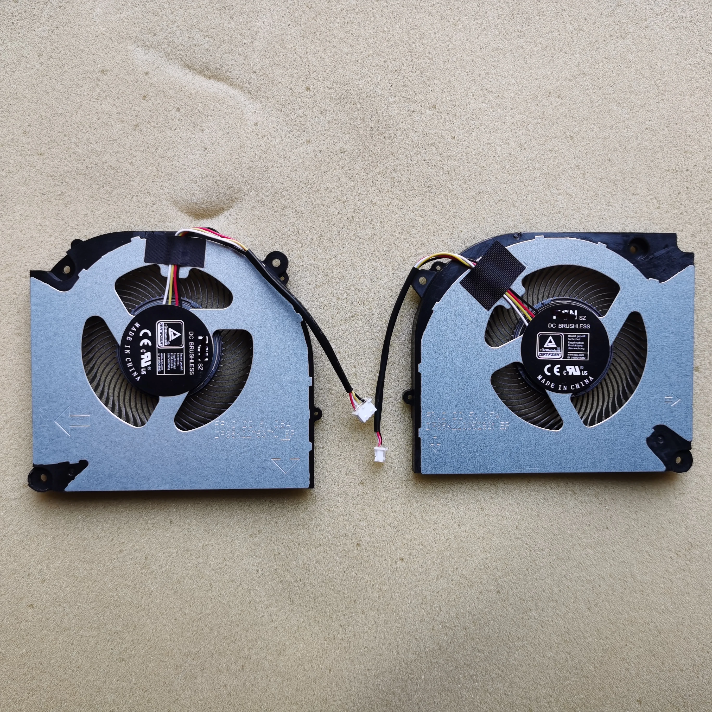 

New laptop cpu&Gpu cooling fan for COLORFUL X15 AT X15 XS 22 X17