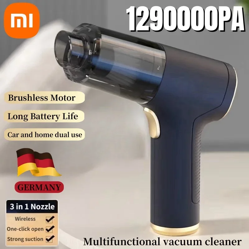 Xiaomi MIJIA Wireless Car Vacuum Cleaner 1290000Pa Suction Blow 2 in1 Portable Handheld Home  Car Dual Use Mini Vacuum Clean