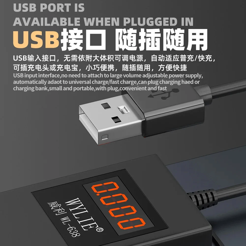 WYLIE WL-638 Universal Mobile Phone Power Start Cable Suitable for iPhone 6G-15PM Android Phone Repair Power Start Cable Tool