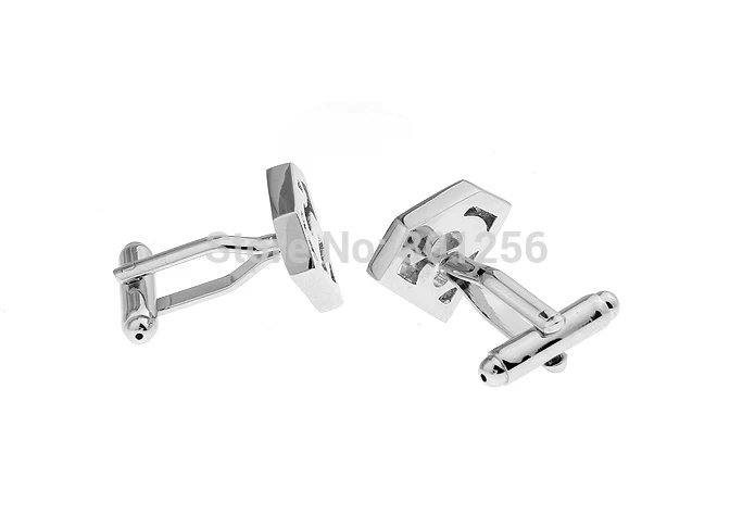 Men\'s Fashion Cufflinks Silver Color Novelty Comic Cartoon Film Superheroes Design Cufflinks Wholesale & Retail