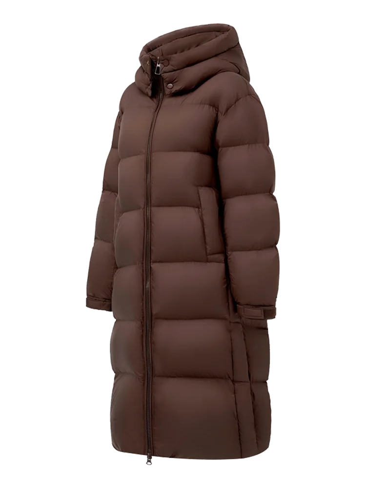 High Quality Men's Warm Long-Length Hooded Duck Down Jackets 2025 Winter Windproof Thicken Puffer Coat Outwear Padded Top Parkas