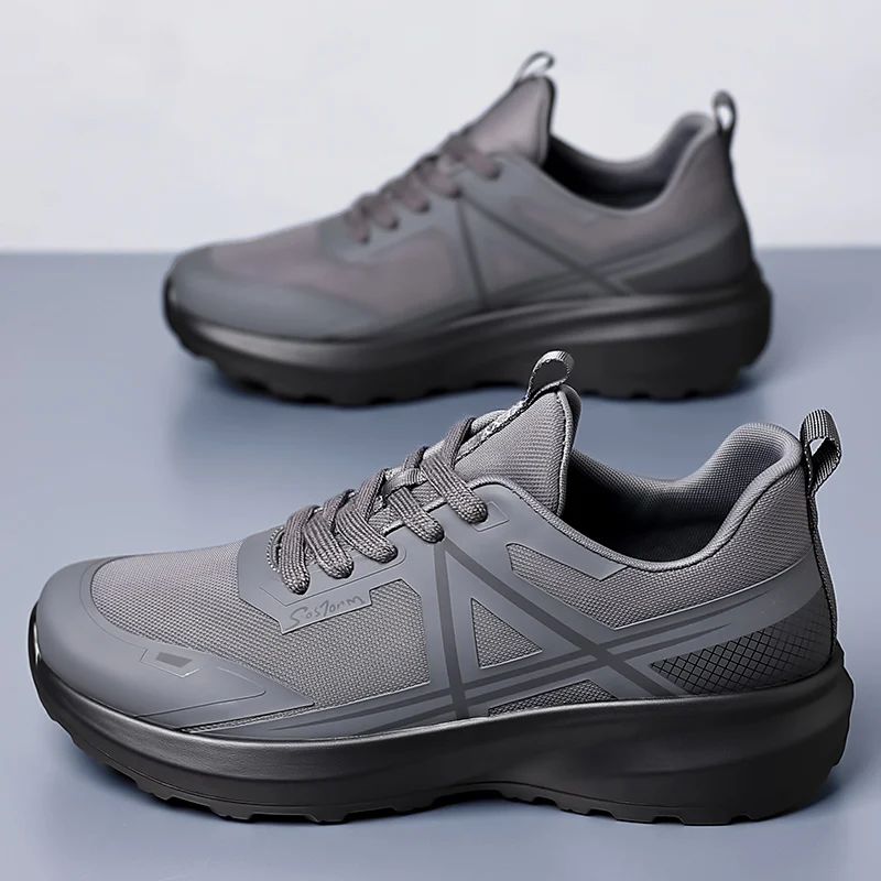 Zapatos de senderismo deportivos para hombres, zapatillas de Trekking al aire libre, trotar, caminar, entrenadores, primavera, otoño