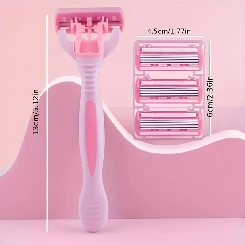 ماكينة حلاقة آمنة للرجال بمقبض مضاد للانزلاق، شفرة حادة وناعمة، ضرورية لرحلات العمل والسفر #5
