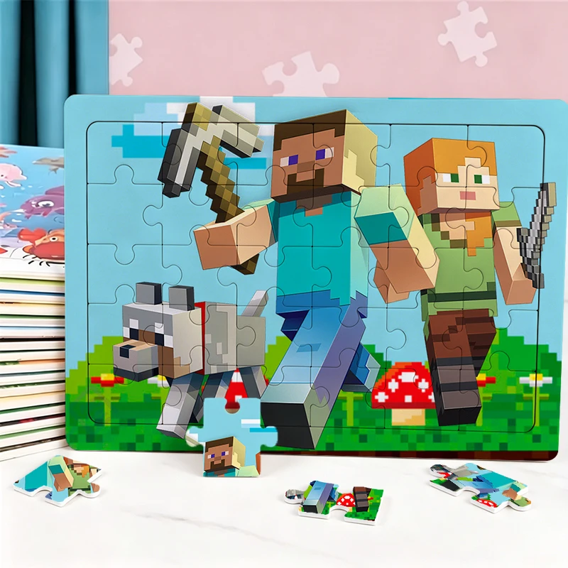25 шт. мини-пазлов с персонажами Minecraft, мультяшные аниме-пазлы, развивающая игрушка, подарки на день рождения, сувениры для вечеринок, награды для школы, подарки для мероприятий 25 шт. мини-пазлов с персонажами Minecraft, мультяшные аниме-пазлы, развивающая игрушка, подарки на день рождения, сувениры для вечеринок, награды для школы, подарки для мероприятий