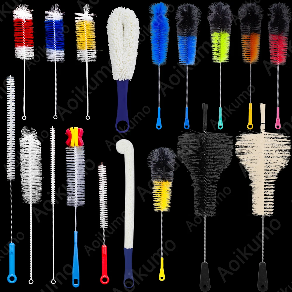 Collezione di spazzole per narghilè per Shisha Downstem Maniglia Spazzole per pulire Shisha Narghilè Shisha Narguile Accessori per la pulizia dei tubi dell'acqua
