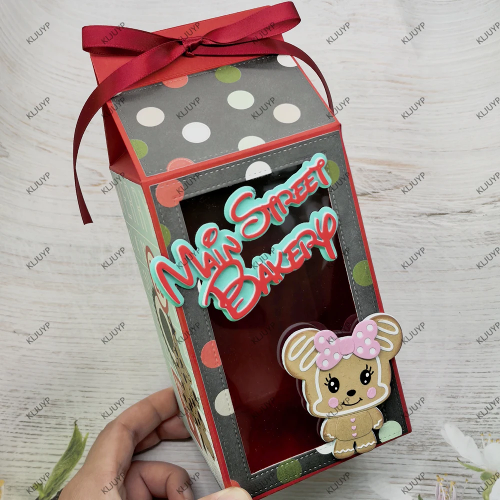 KLJUYP 3D-Cookie-Box-Metall-Stanzschablonen für DIY-Scrapbooking/Album-Dekoration, Prägung, DIY-Papierkarten – Detail 3