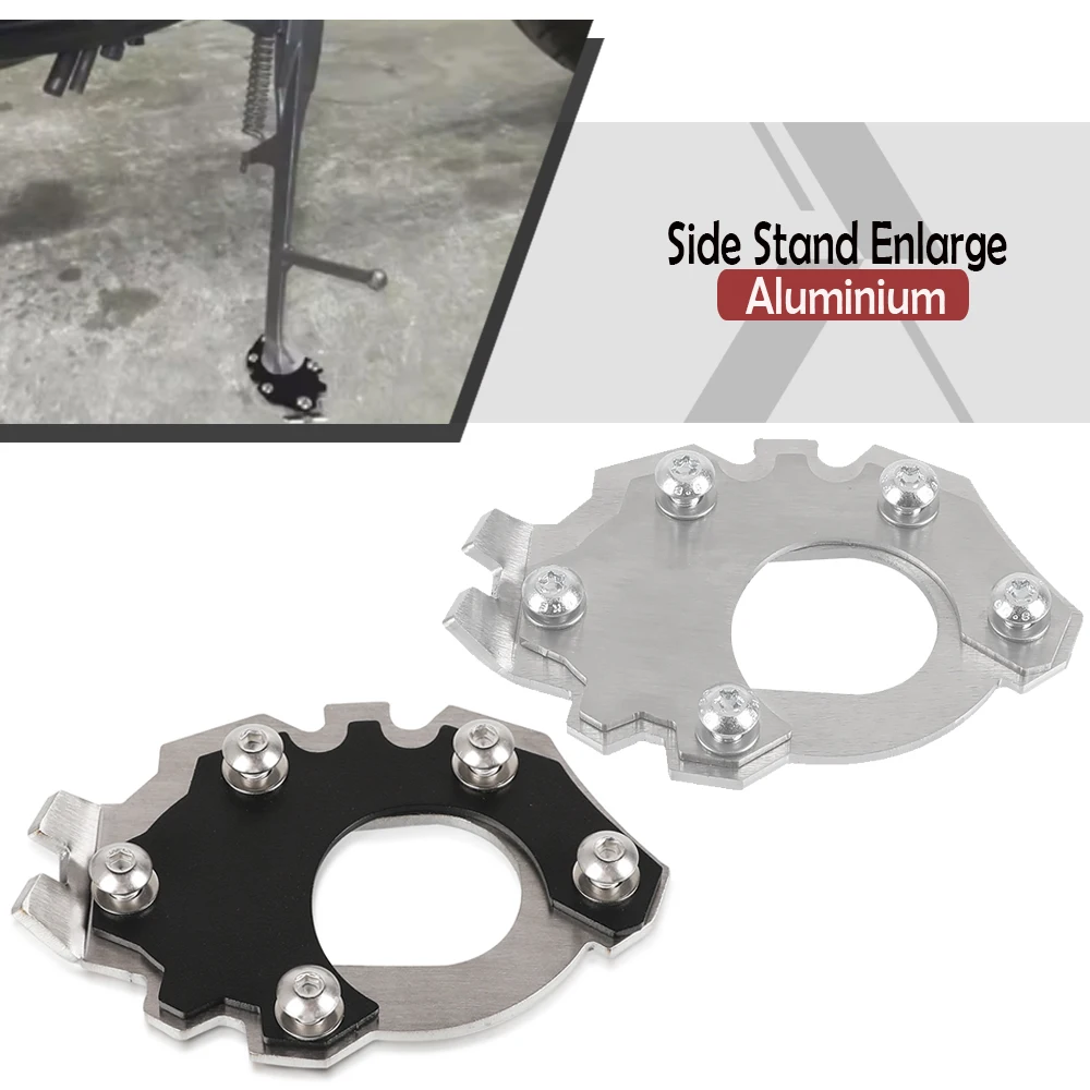 

CNC Motorcycle Accessories Foot FOR BMW F750GS/F850GS Side Stand Pad Plate Kickstand Enlarger Support Extension Enlarged Base