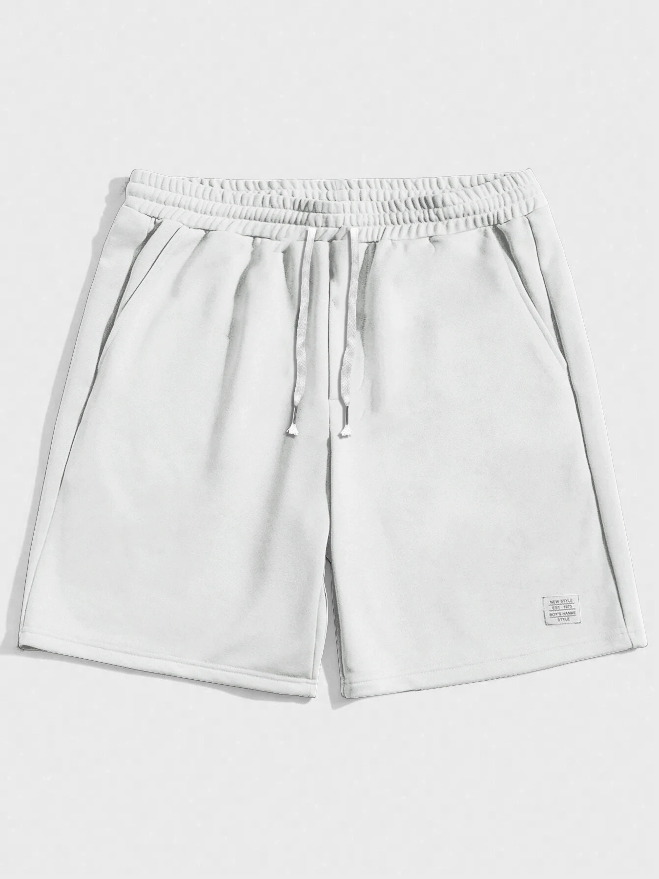 

Klein Blue Casual Sports Shorts Men Loose Drawstring Elastic Waist Pocket Sweatpants Summer Daily Wear