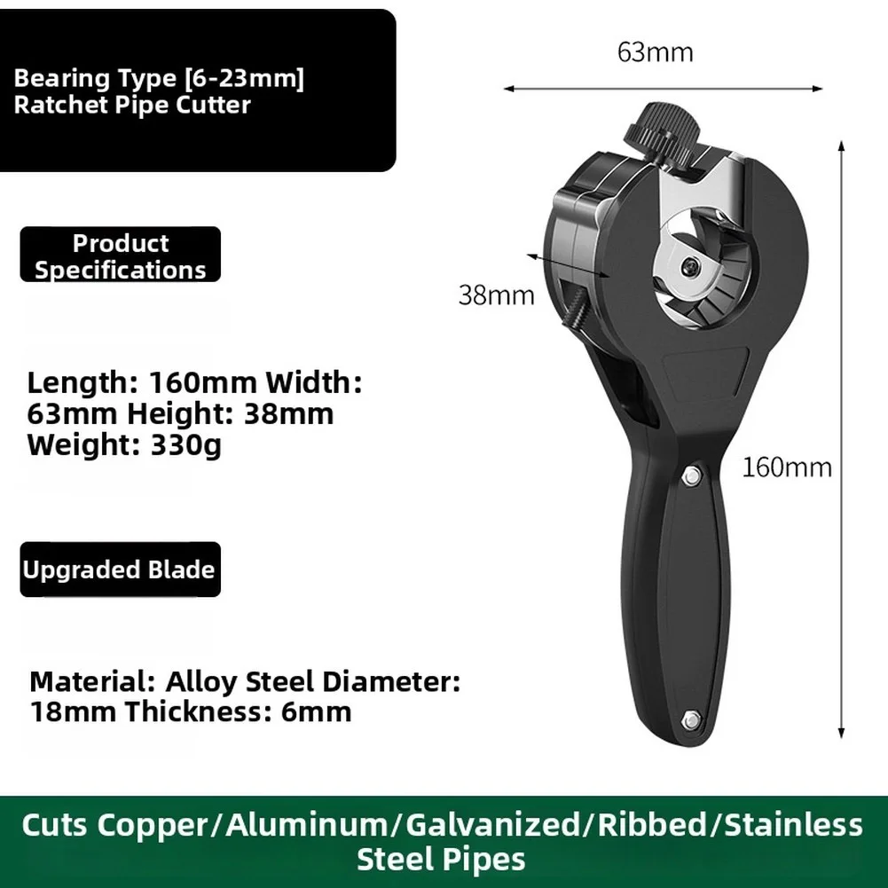

Ratcheting Tubing Cutter 10-42mm 8-29mm Pipe Cutter Stainless Steel Copper Aluminium Ratchet Scissors Hose Cutting Hand Tool