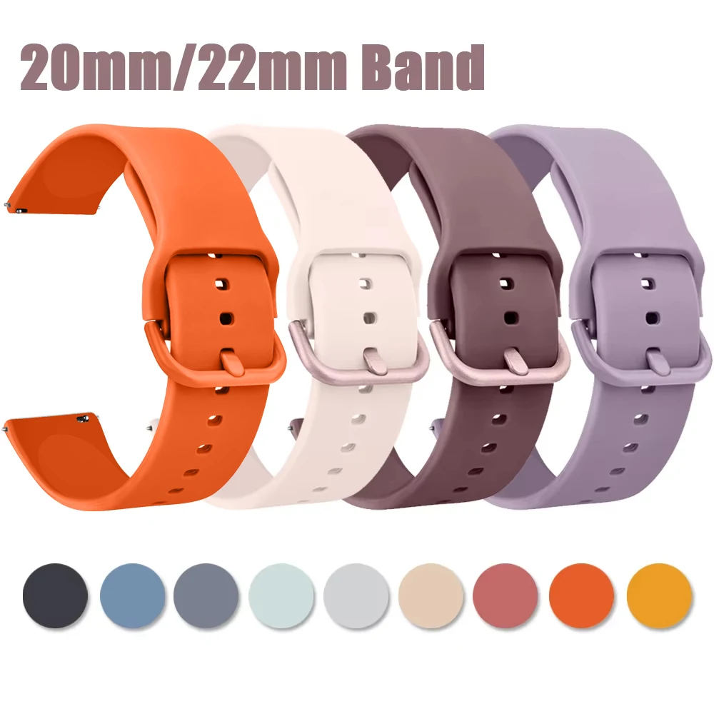 20 22mm Silicone Strap For Huawei Watch 3 4 Pro GT 4 46mm/GT 3/GT Runner/GT 2 Pro/GT 3 Pro Band For Honor watch Magic 2 Bracelet