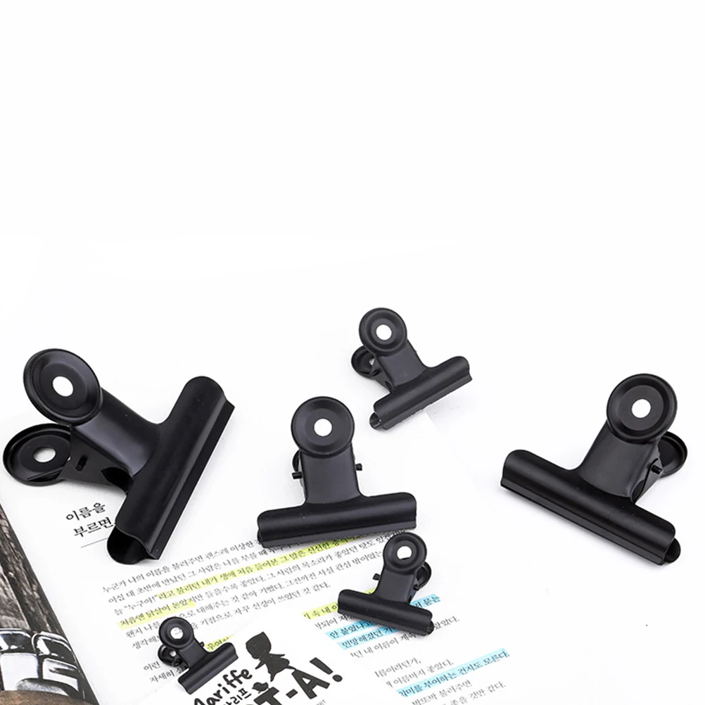 

10pcs Metal Note Clips Corrosion Resistant Strong Spring Hold Documents Papers Maps Photos Office Home Shop Display Fixing
