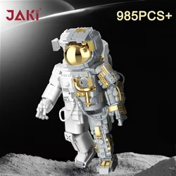 Technical Creative Space Aerospace Figures Model Building Block Spaceman MOC Assemble Space Astronaut Bricks Toys For Kids Gifts