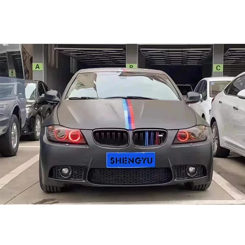 Brand New Body Kit Include Front Rear Bumper Assemb Rear Lip Exhaust Pipe For  3 Series E90 2009-2012 Upgr To M3 Model