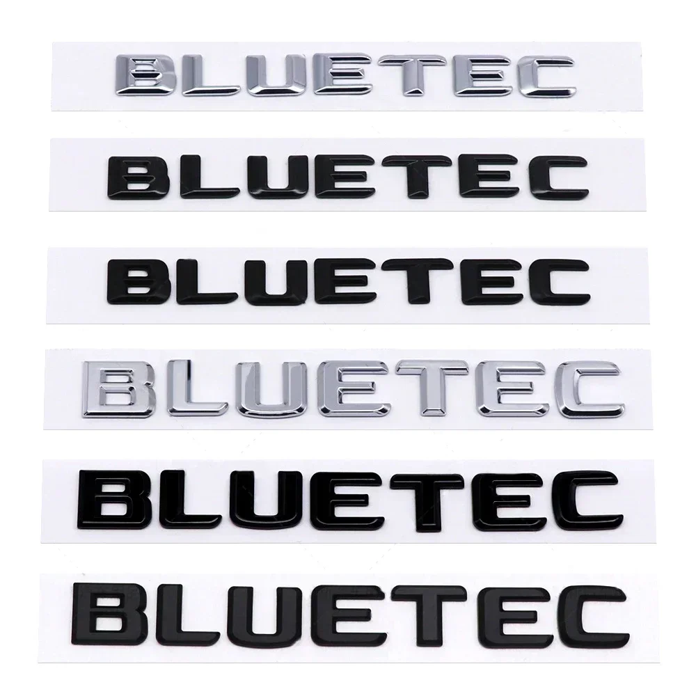 Car Whole Body Trunk Emblem Sticker BLUETEC Logo for Mercedes Benz W210 W211 W212 W124 G500 C200 E320 CLA CLK CLS ML