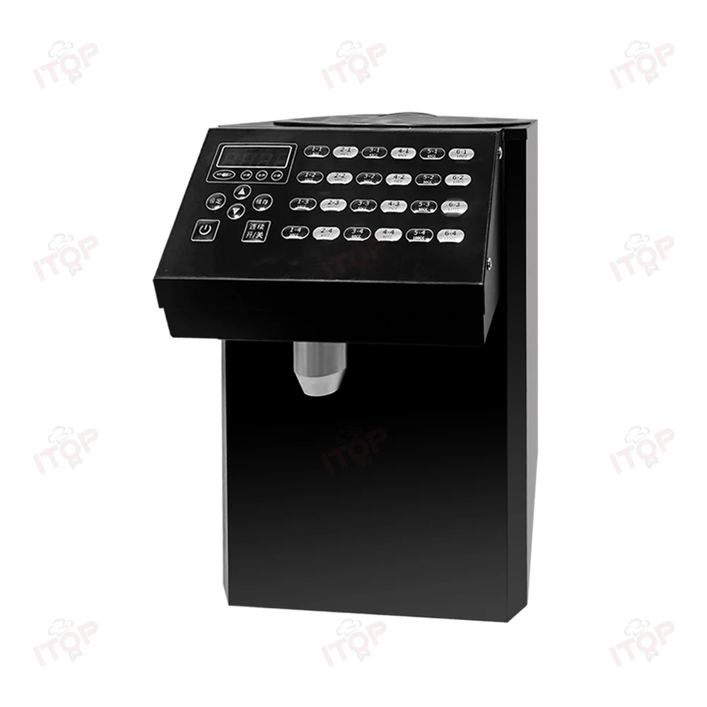 STLW JW معدات شاي الفقاعات ذات الخزان الواحد آلة كمية موزع الفركتوز #4