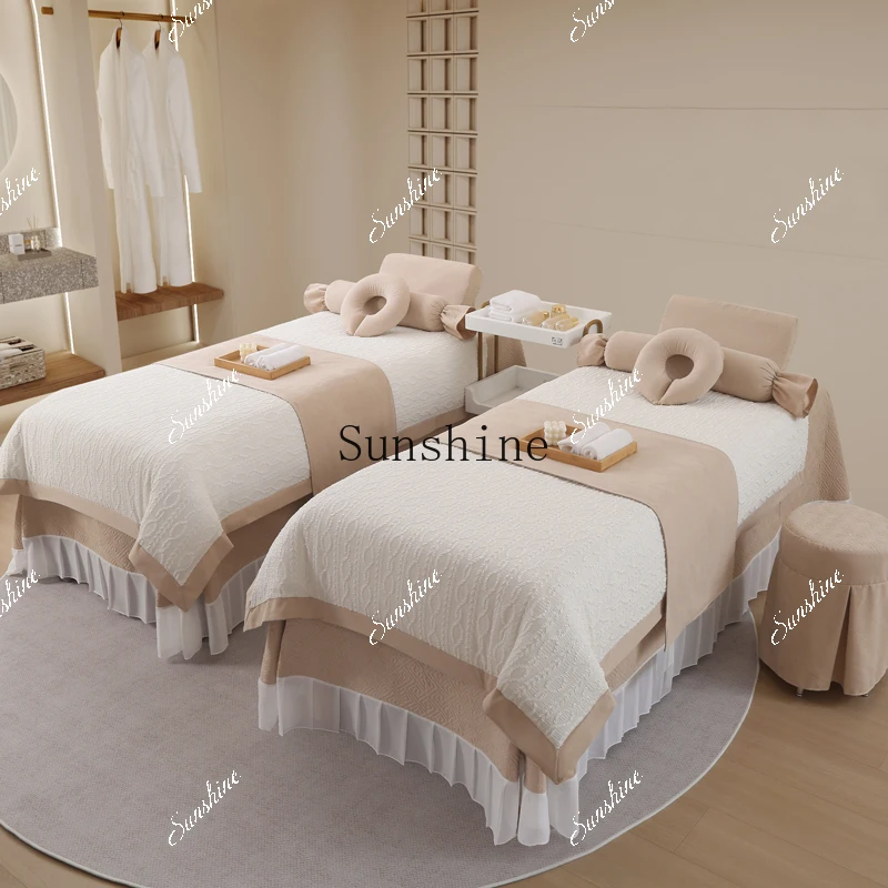 Beauty salon summer bedspread four-piece quilt cover massage shampoo bed cover FT