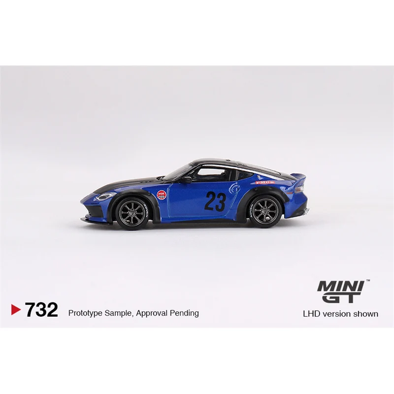 Mini Gt 1:64 Nissan Z Blue Black Car Model Die Casting Model Car Collection Ornament Birthday Gift Home Decoration