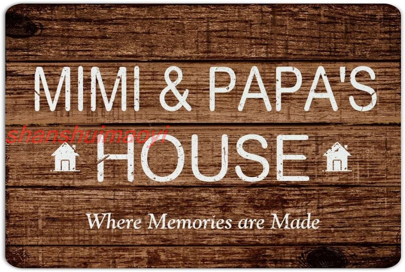 MIMI & PAPA'S House Where Memories Are Made 8x12 Inch Metal Signs Outdoor Decorative Porch Kitchen Dorm Wall Decorations ALI