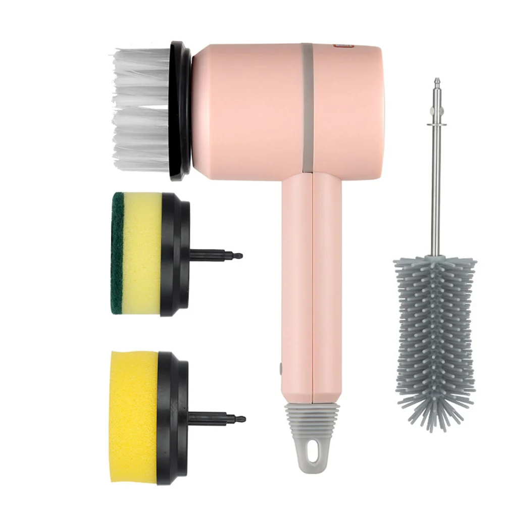 1/3/5pc Electric Cleaning Brush Heads Dish Washers Wireless Dish Washing Brush Kitchen Bathtub Tile Stains Cleaning Tools