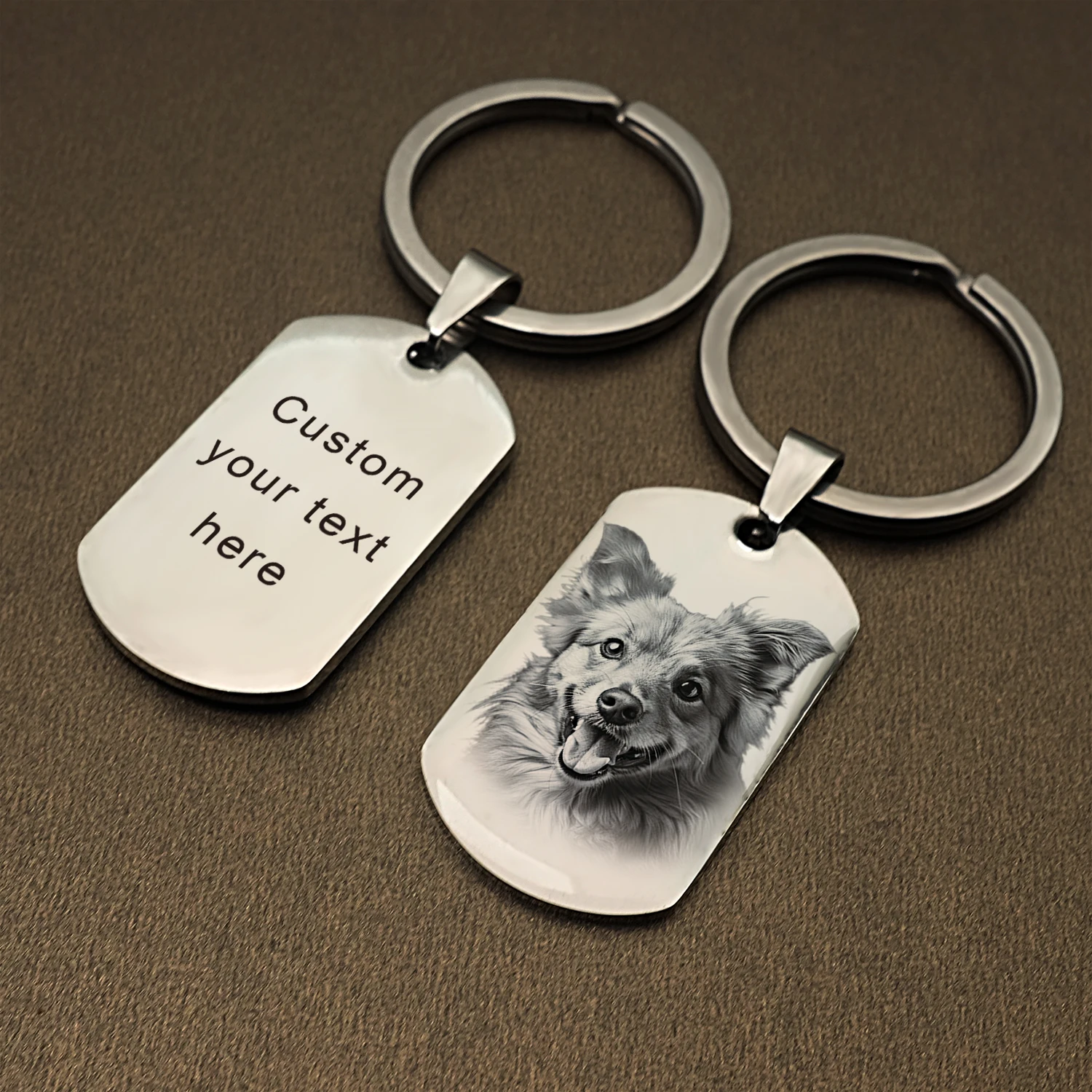 Chaveiro com foto personalizada, chaveiro com foto personalizada para casal, presente para ele, presentes memorial para animais de estimação, chaveiros para homens e mulheres