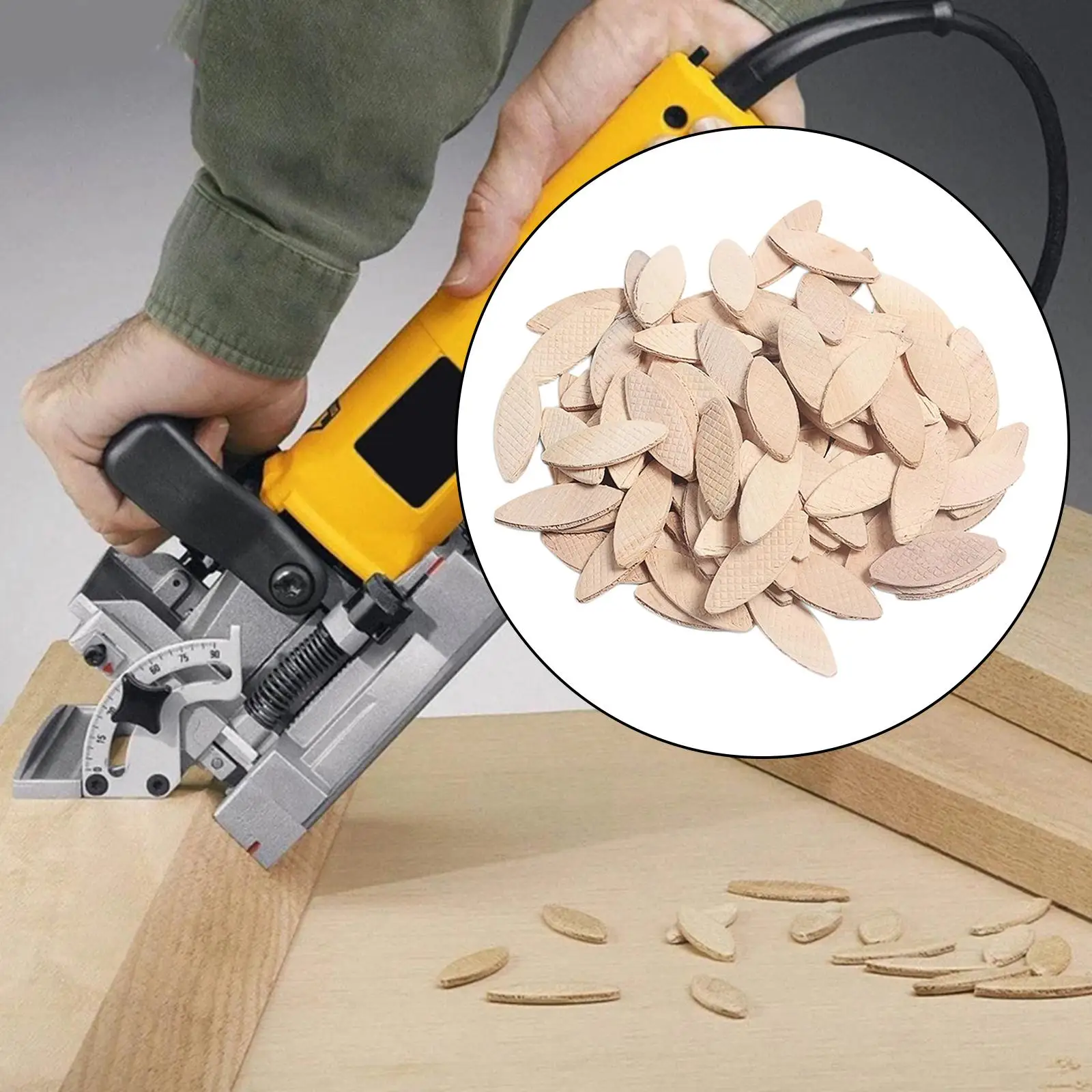 Jointing Biscuits Set; Beech Wood; 100 Pieces; ,10,20 – Make Perfectly Aligned Wooden Furniture/Workpiece.