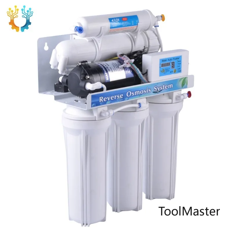 

[2026]10 Inch Housing 5 Stage Portable Water Purifier System Water Filter Home Use Machine RO Water Filter Purifier Reverse Osmo