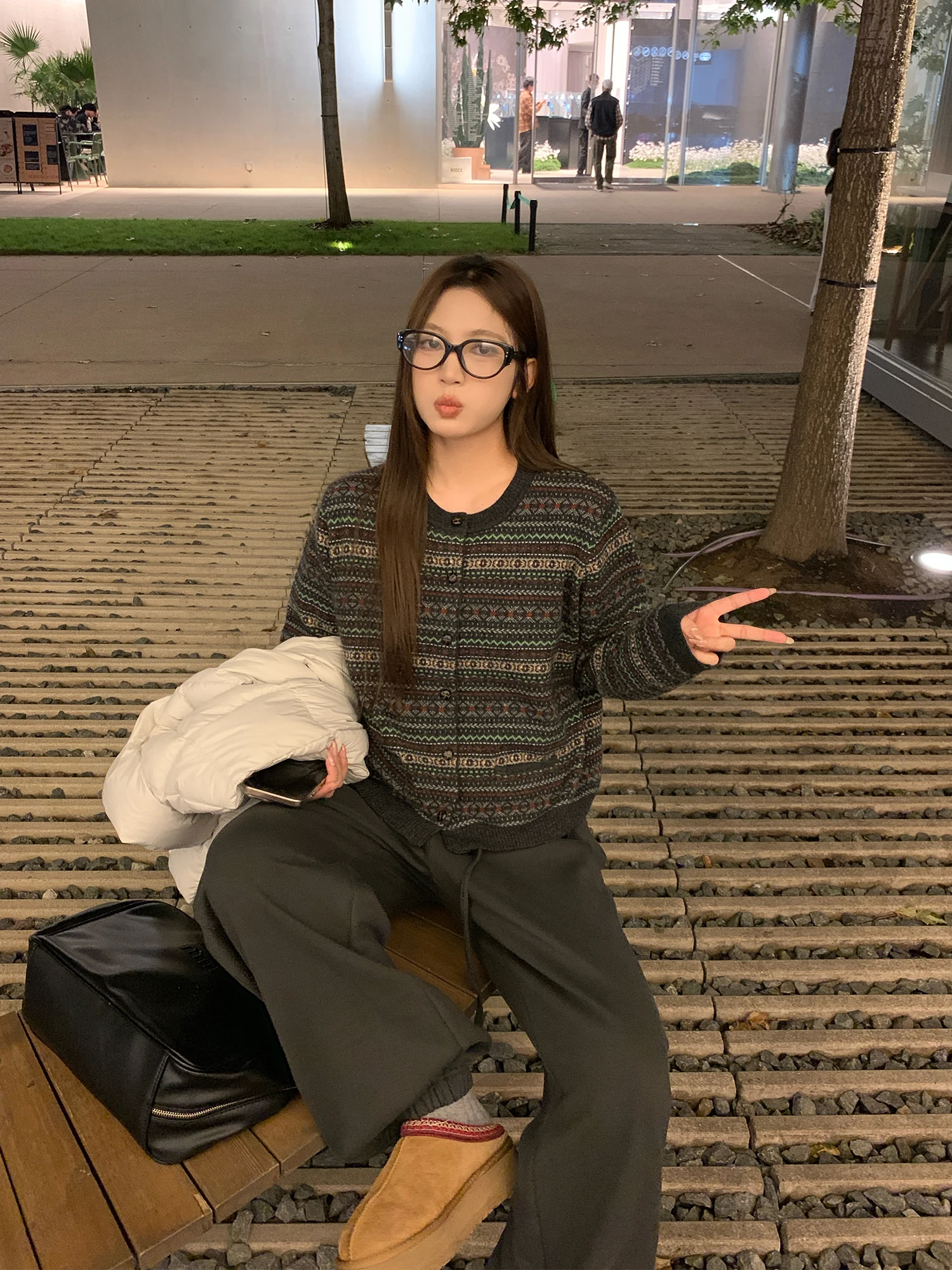 

Вязаный свитер NAZ большого размера, зимний, из 100% шерсти, с круглым вырезом, с объемной вышивкой, модный, повседневный, свободного кроя, женская вязаная одежда