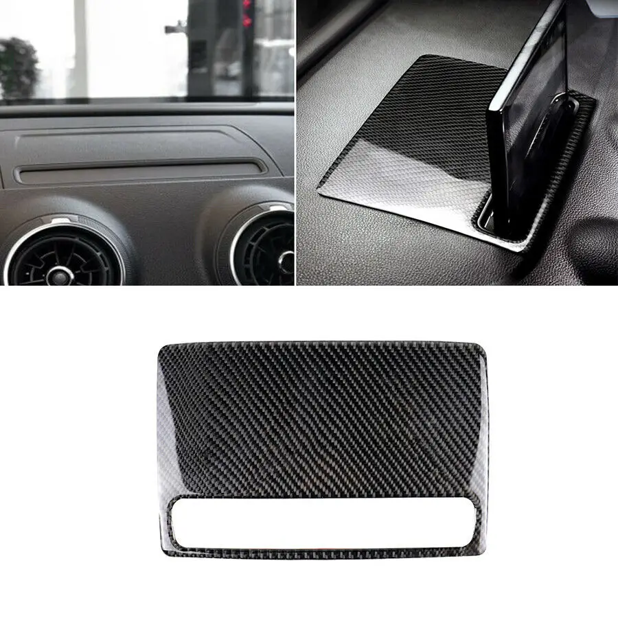 

Для Audi A3 8V 8P 8L 2012-2017 карбоновая внутренняя панель приборной панели навигация GPS панель крышка приборной панели отделка наклейка автомобильные аксессуары