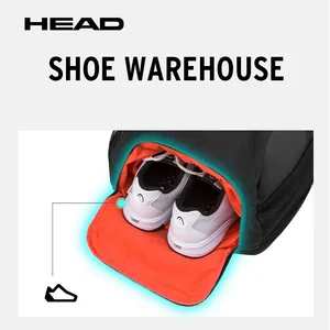Head Tour Team Broadly Sneakers Tennis Backpack with Shoe Hands Bag for Racket Rouquet 8 Main Tennis Organizer Sales - №2