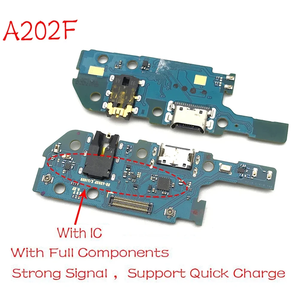USB Port Charger Dock Plug Connector Charging Board FLex Cable For Samsung A20 A205F A205 / A20E A202F A202 USB Board
