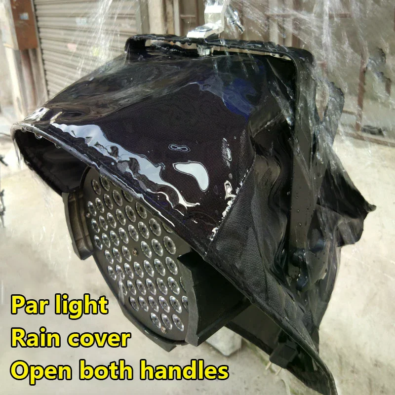 Plastic Beam Moving Head Rain Cover Beam Stage Light Rain Snow Coat Rain Cover Par Light Waterproof Black Crystal
