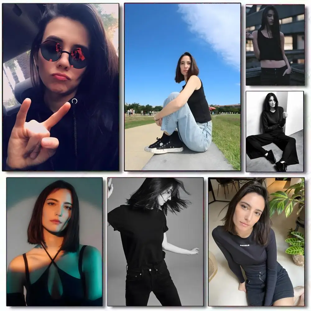 A-Amelie Lens Singer Poster Sticky Painting With Prints Home Bedroom Living Room Decoration Gift