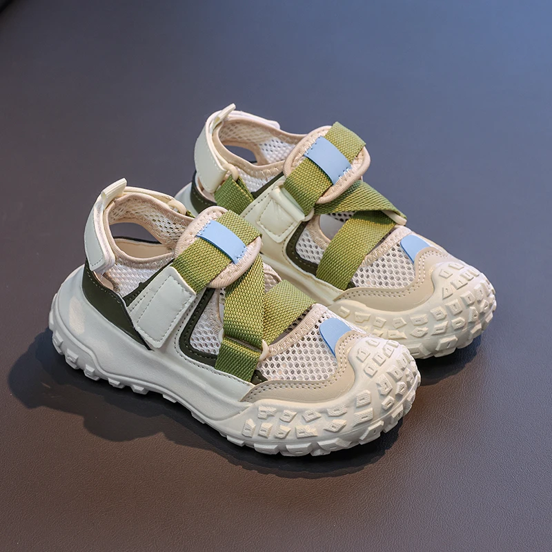 

Hot children's casual shoes boys and girls non-slip wear outdoor beach shoes summer mesh breathable sneakers
