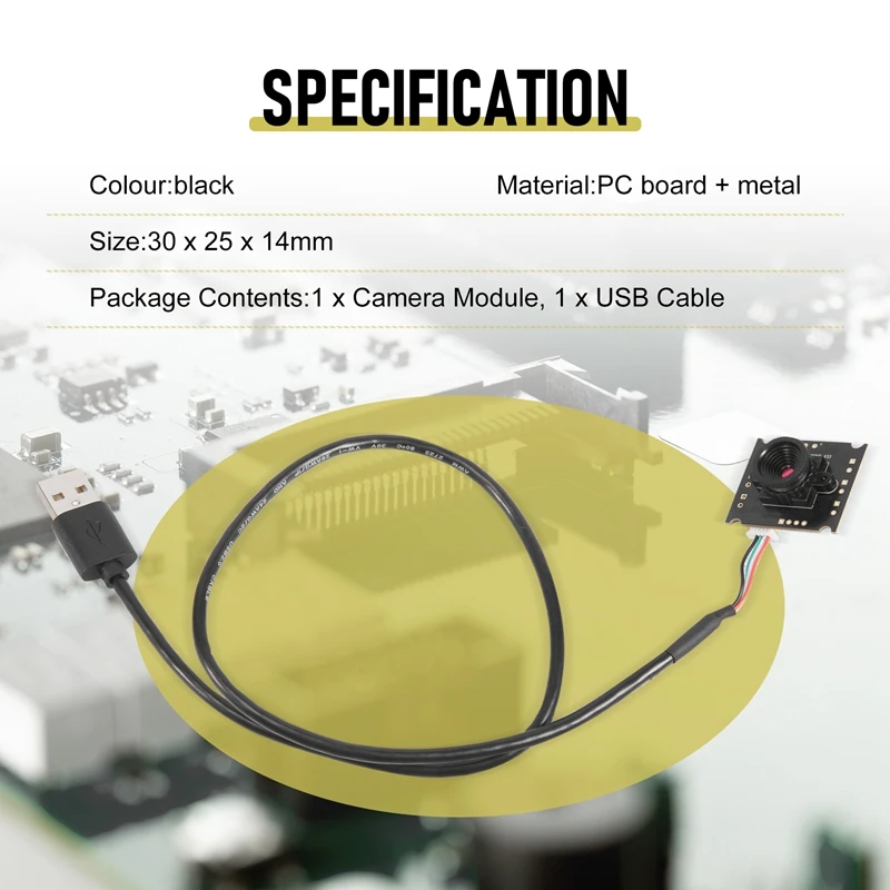 USB Camera Module OV9726 CMOS 1MP 50 Degree Lens USB IP Camera Module For Window Android And Linux System