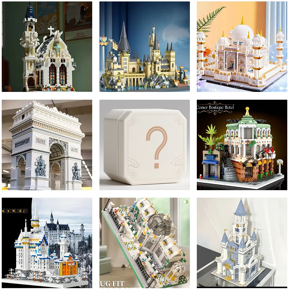 

Слепойные коробки с строительными блоками случайной тематики, каждой коробка приносит новые сюрпризы, отображающие вхоusiasm для коллекционирования