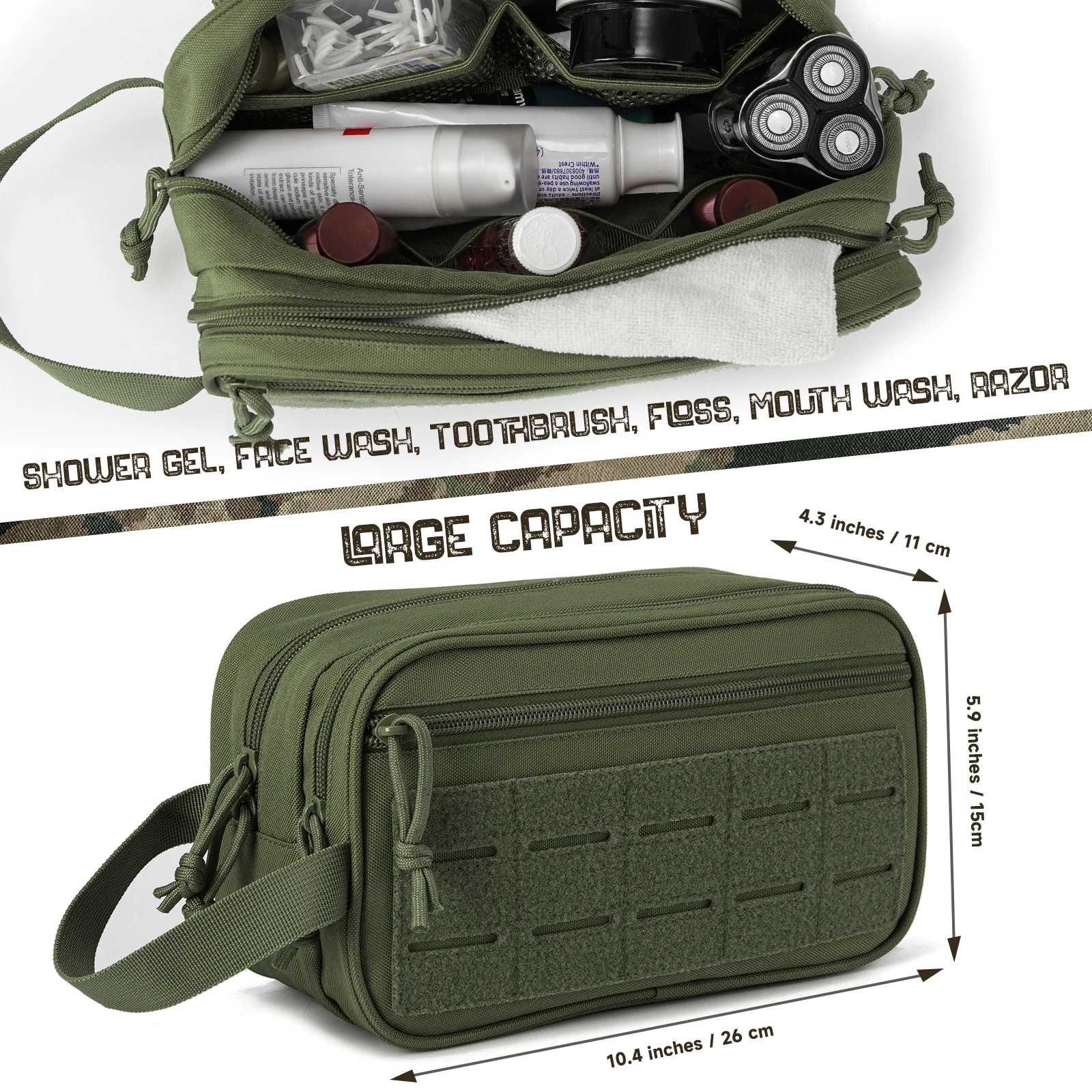 Neceser táctico mujer MOLLE para higiene y viaje uso diario - imagen 2