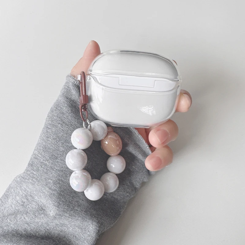 سيليكون الكرتون معصمه غطاء ، علبة سماعة ، شفافة ، QCY T20 ، Ailypods ، HT03 ، T13 ، ANC ، HT05 ، MeloBuds ، ANC