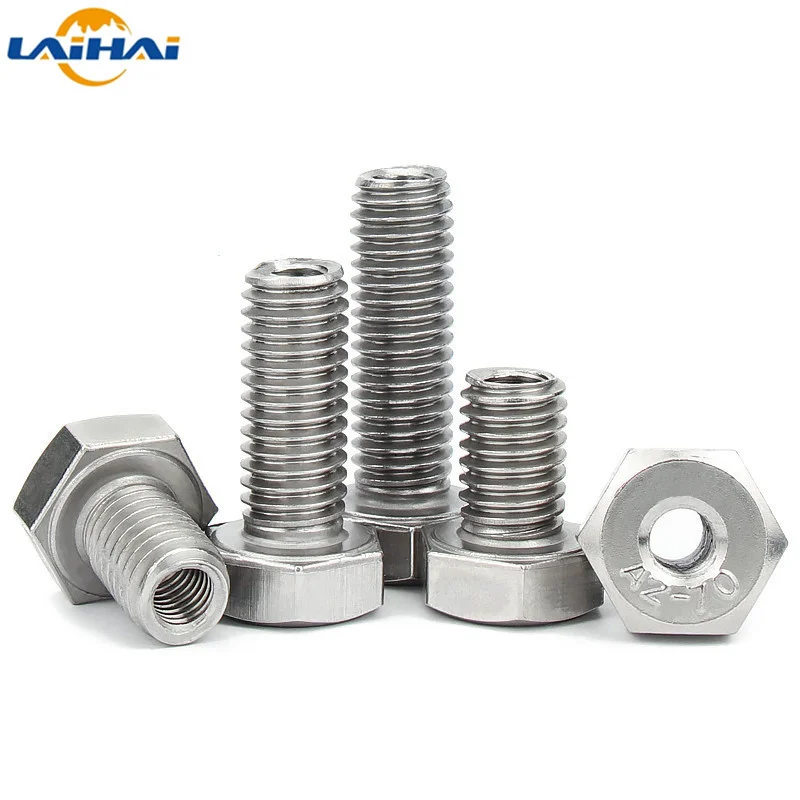 M4 M5 M6 M8 M10 M12 M14 M16 M20 304 Stainless Steel Outer Hexagon Hollow Screw Hollow Bolt Mask Machine Through Hole Screw