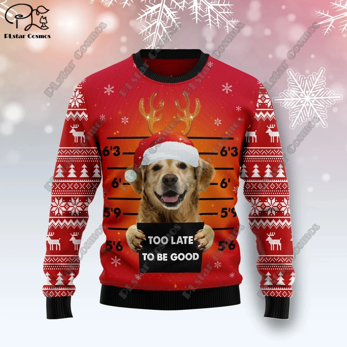 3d Print Kerst Kerstboom Santa Claus Tattoo Kat Dier Hert Beer Lelijke Trui Casual Unisex Winter Sweatshirt M8