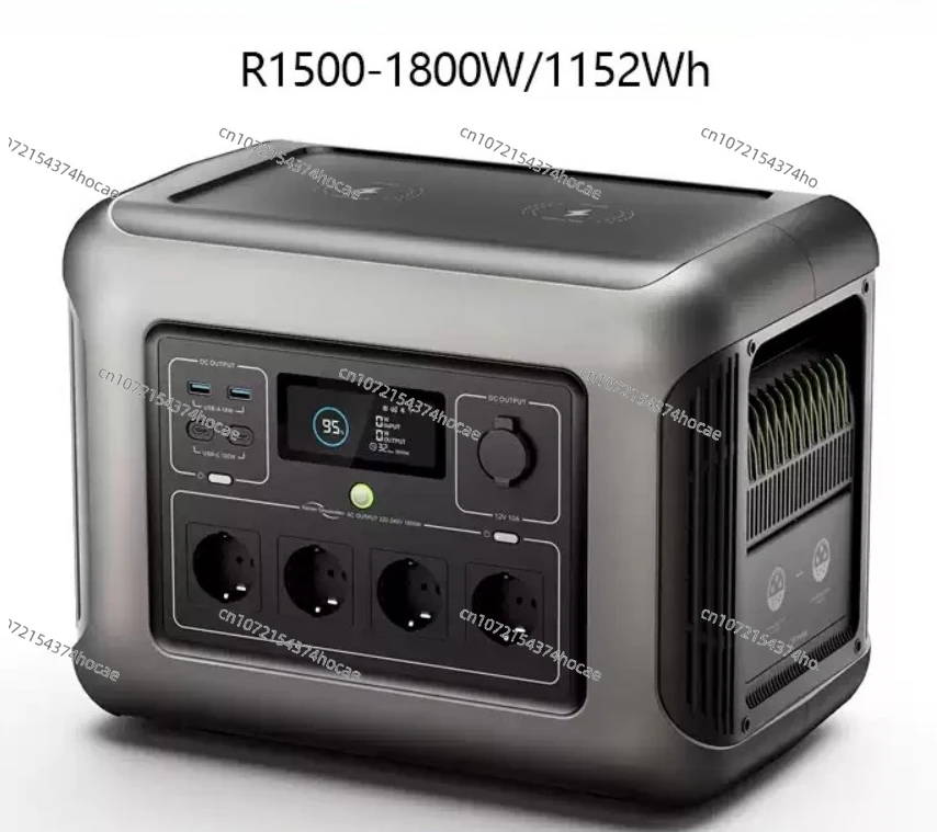 LiFePO4 Portable Power Station 600W 1600W 2500W Solar Emergency Backup Generator Multi‑Socket for Camping Home Outdoor