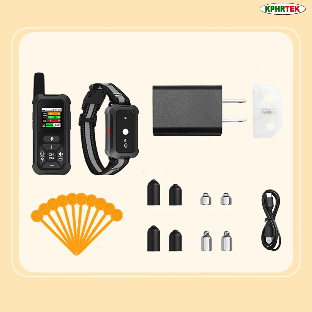 Picture 4: GPS Wireless Dog Fence with 2000m Adjustable Boundary LCD Screen Waterproof Rechargeable For 1/2/3 Dogs