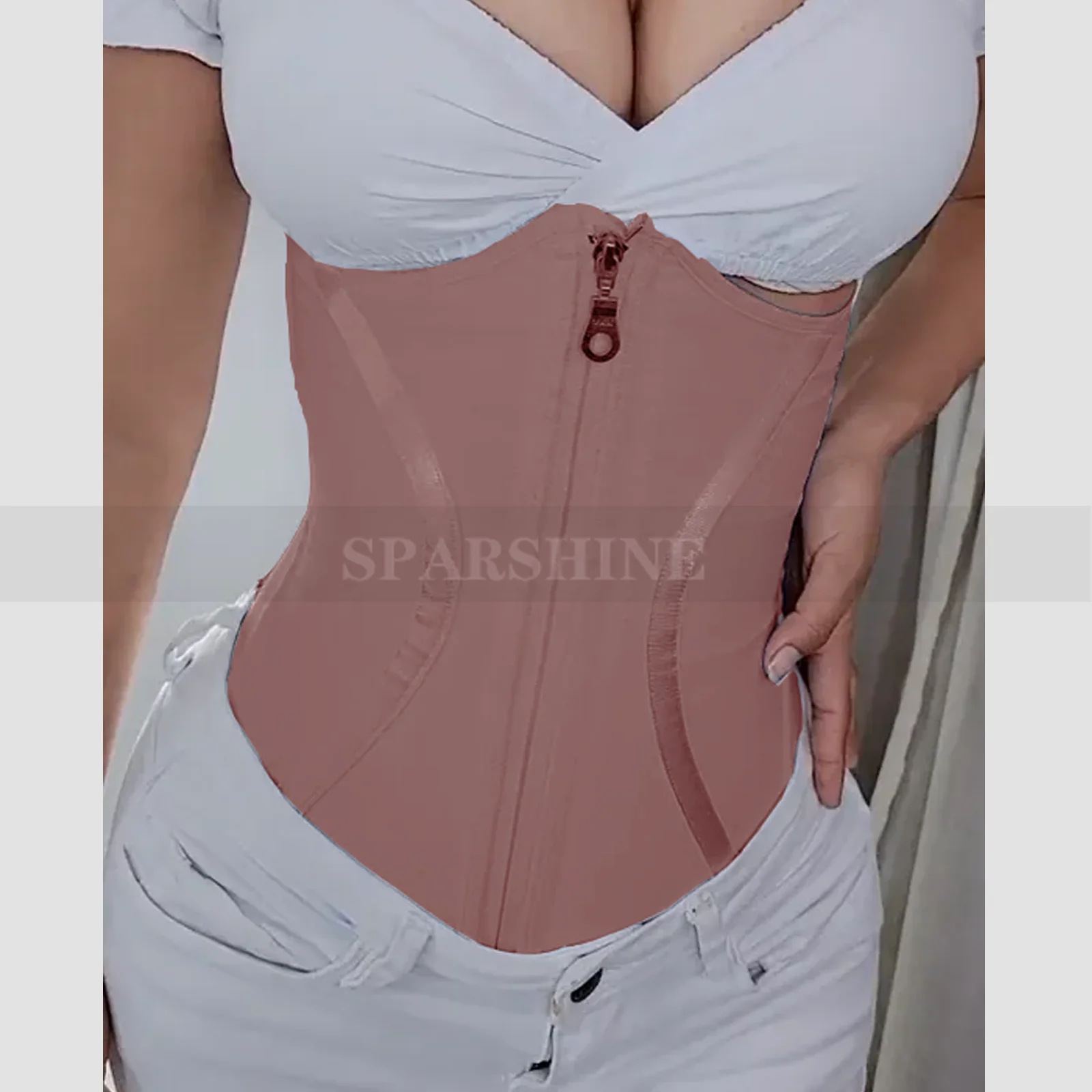 Fajas Colombianas Double Layered Compression Triangle Shapewear for Women Butt Lifter Tummy Control Open Bust Shapewear 2025 New