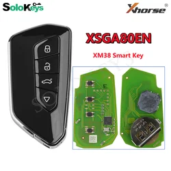 SOLOKEYS XSGA80EN Xhorse XM38 serii inteligentny klucz do zdalnej pracy w stylu VW z VVDI2 Plus VVDI narzędzie MINI kluczyk Max Pro programator