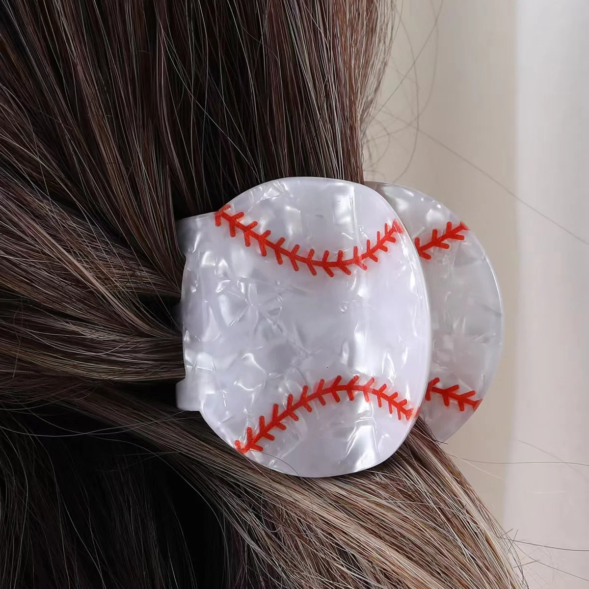 1pcs Funny Football Baseball Basketball Tennis Hair Claw Clip Fashion Sport Festival Hair Clips Accessories For Women Girls