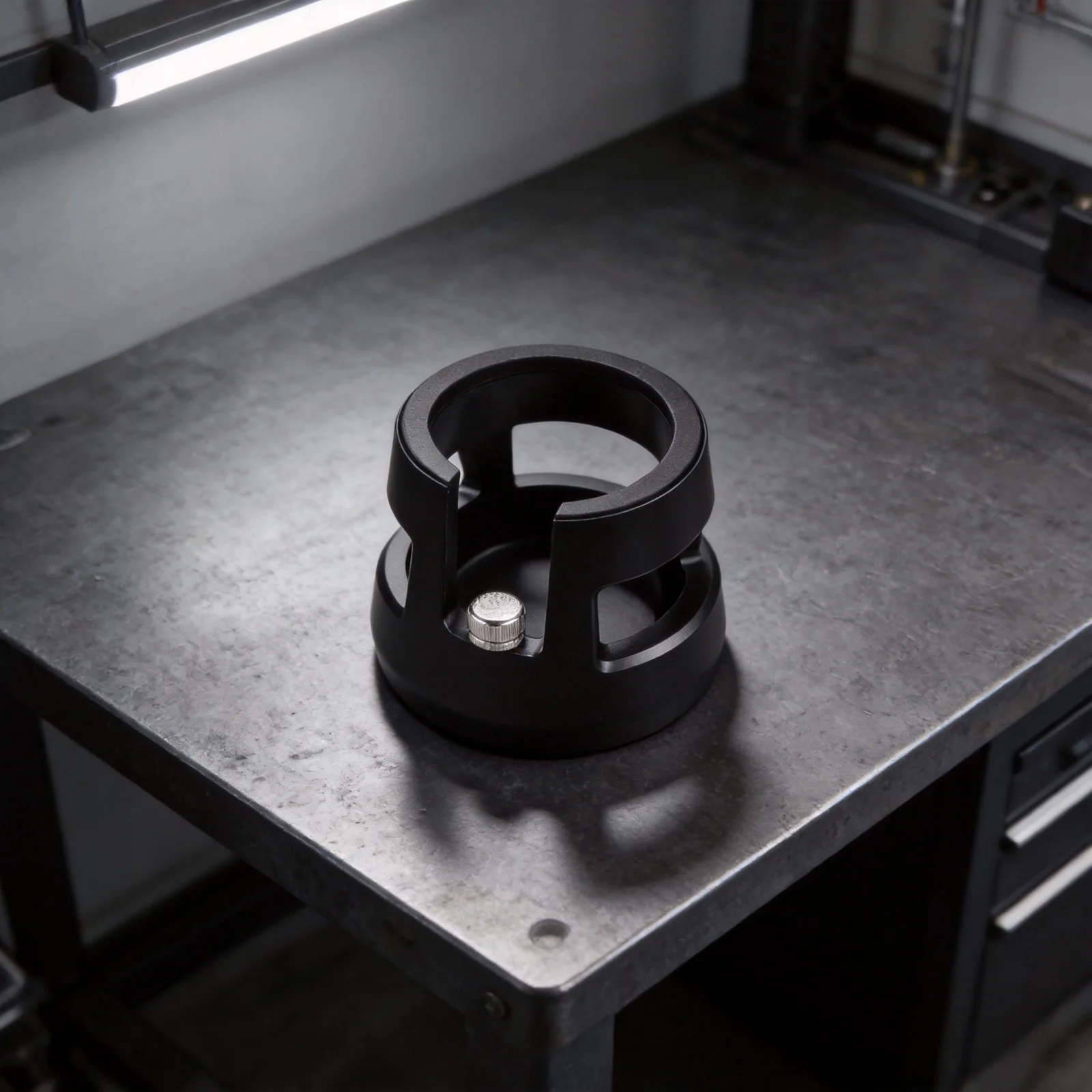 

58mm Portafilter Holder Espresso Tamping Station Coffee Brewing Minimal Friction Espresso Holder Internal Spring Design