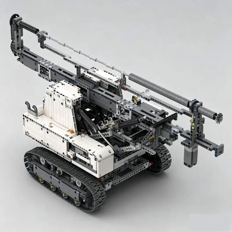2521Parts Heavy Duty Rotary Drilling Rig MOC Custom Puzzle Technical DIY Assembly Toy Educational Creative Building Blocks Gift