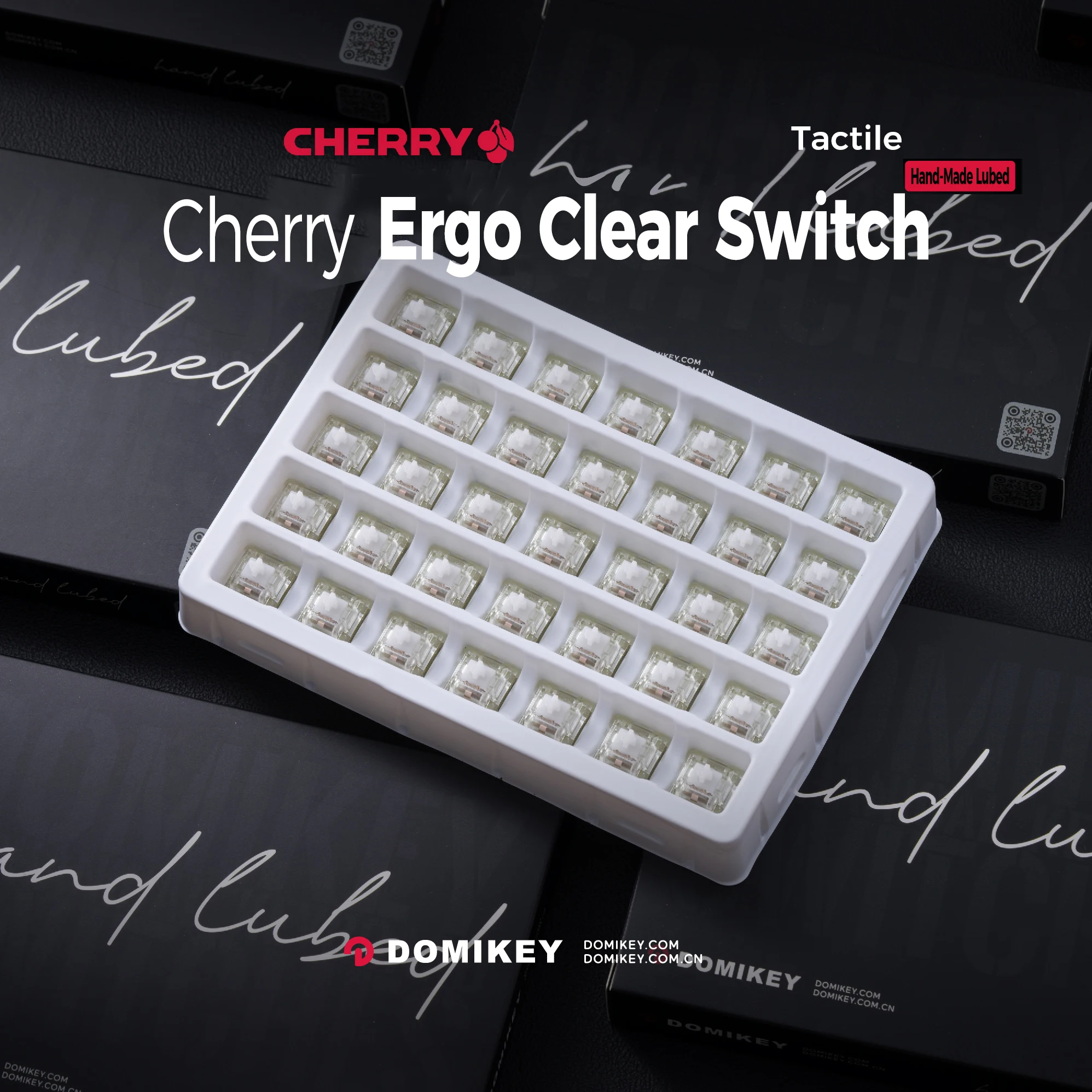 Прозрачный переключатель Domikey Cherry MX RGB ERGO тактильный SMD RGB 40 г 55 г переключатель для механической клавиатуры молочный белый прозрачный ручной переключатель